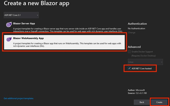 Blazor web assembly app